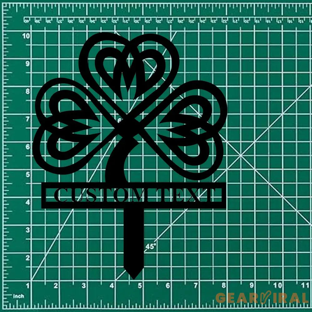 Shamrock Family Name Stake Metal Sign Personalized Family Name Metal Sign Family Wall Decor Personalized Wall Art