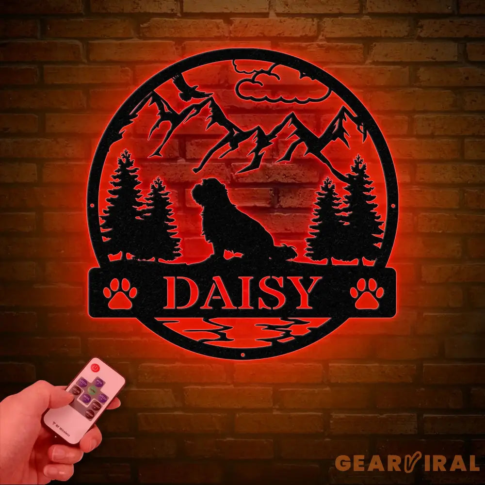 Shih Tzu Metal Sign Custom Dog Name Sign Dog Memorial Gift Shih Tzu Wall Decor Dog Lovers Wall Art Pet Lover Gift Dog