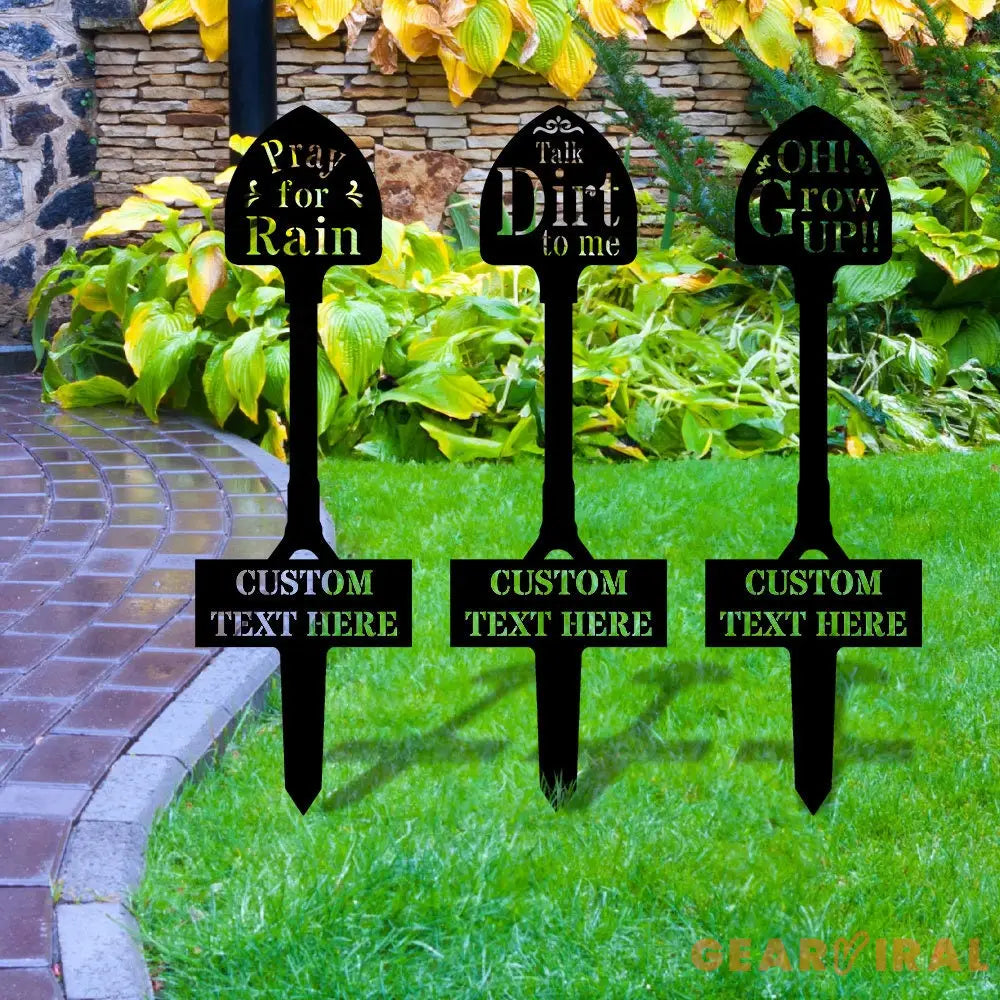 Shovel Metal Garden Stake shovel Design Sign - Garden metal sign - Perfect Garden Stake - Housewarming - Shovel Garden