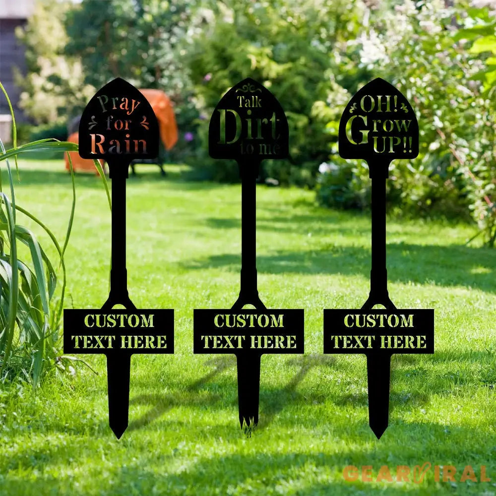 Shovel Metal Garden Stake shovel Design Sign - Garden metal sign - Perfect Garden Stake - Housewarming - Shovel Garden