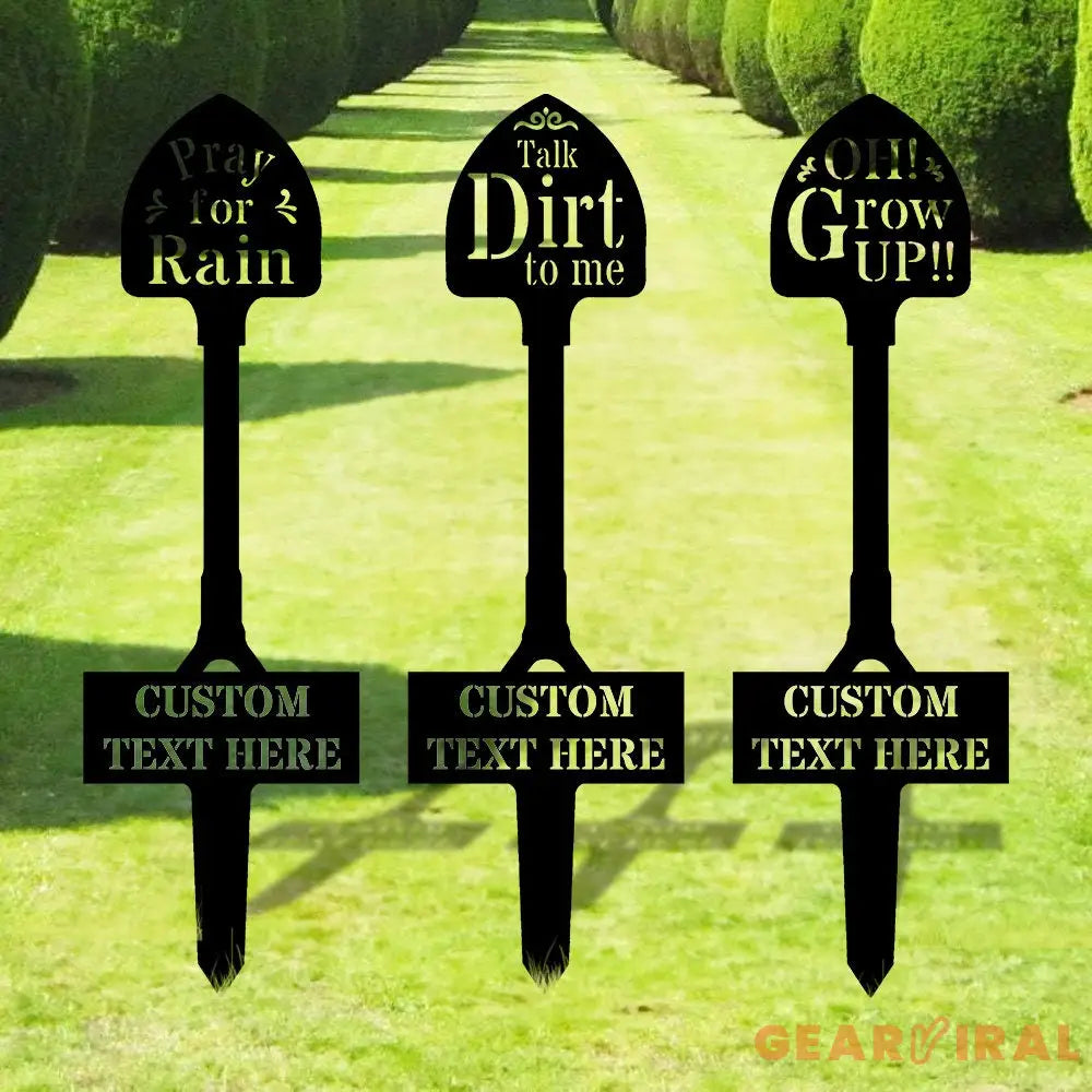 Shovel Metal Garden Stake shovel Design Sign - Garden metal sign - Perfect Garden Stake - Housewarming - Shovel Garden
