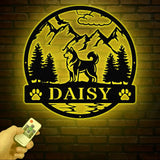 Siberian Husky Metal Sign Custom Dog Name Sign Dog Memorial Gift Siberian Husky Wall Decor Dog Lovers Wall Art Pet