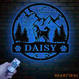 Siberian Husky Metal Sign Custom Dog Name Sign Dog Memorial Gift Siberian Husky Wall Decor Dog Lovers Wall Art Pet