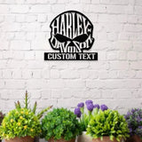 Skull Harley Davidson Metal Wall Art Housewarming Gif Harley Davidson Metal Sign Harley Davidson Decor Harley Davidson