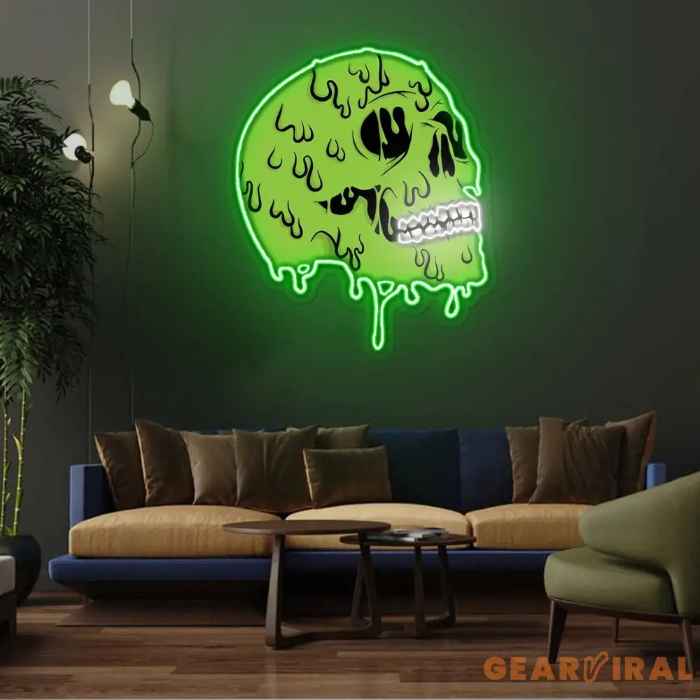 Skull zombie Neon Sign x Acrylic Artwork