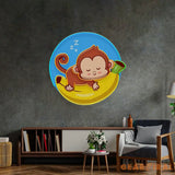Sleeping Monkey Led Neon Acrylic Artwork