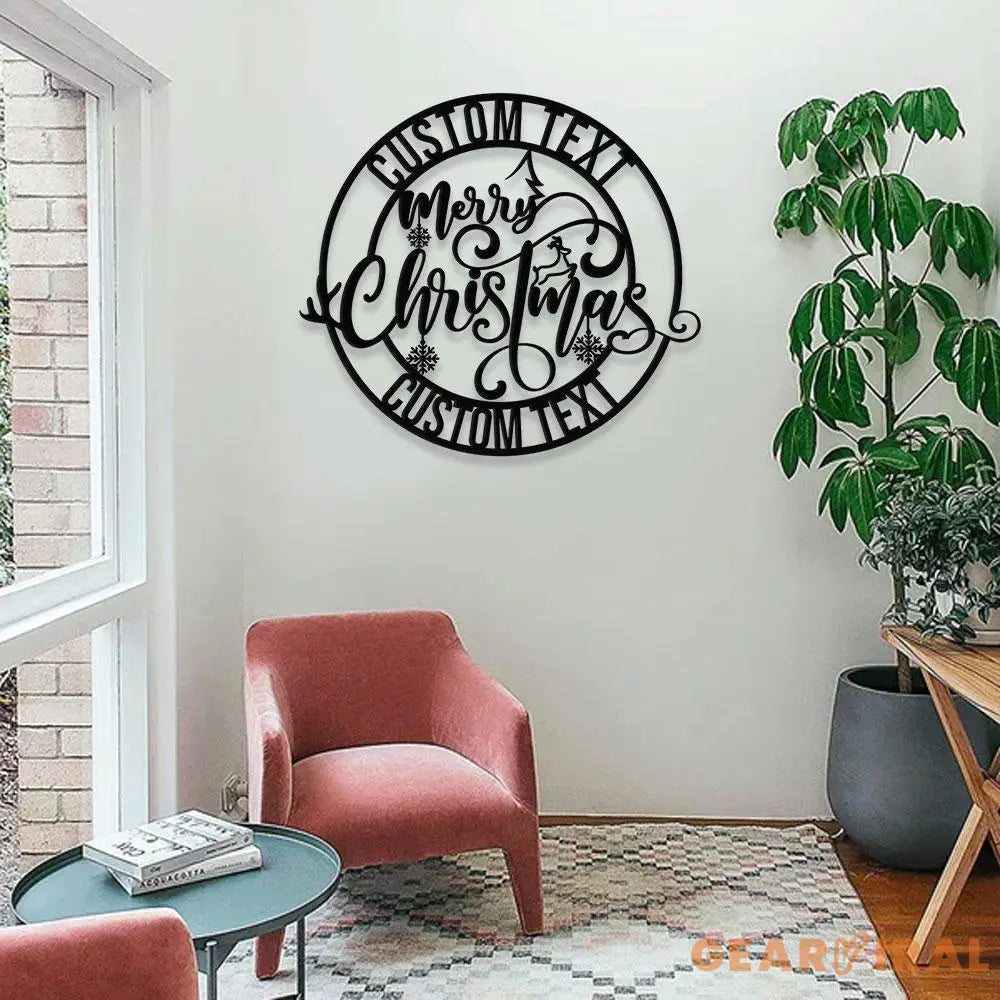 Snow Monograms Family Name Metal Sign with LED Lights Personalized Family Name Metal Sign Family Wall Decor