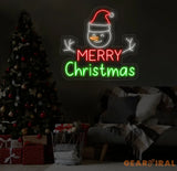 Snowman Merry Christmas Neon Sign Merry Christmas Led Sign Christmas Neon Light Christmas Quote Wall Art Christmas
