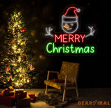 Snowman Merry Christmas Neon Sign Merry Christmas Led Sign Christmas Neon Light Christmas Quote Wall Art Christmas