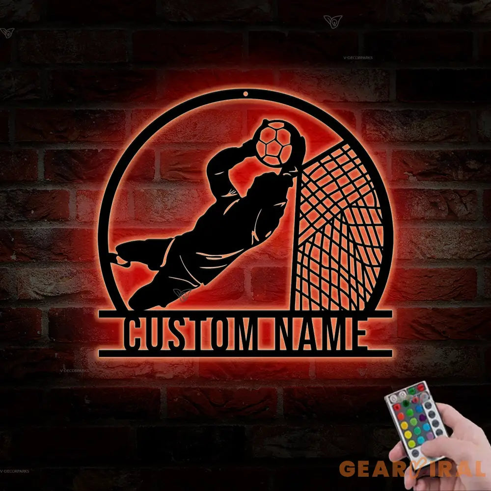 Soccer Coach Metal Sign Led - Sports Signs - Soccer Coach Gift - Soccer Team Gift | GearViral