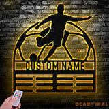 Soccer Medal Hanger Custom Name Metal Sign Soccer Award Display Personalized Soccer Medal Display Soccer Medal Holder