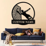 Soccer Metal Sign LED Light Boys Room Decor Soccer Coach Gift Birthday Gift for Soccer Player Personalized Soccer Name