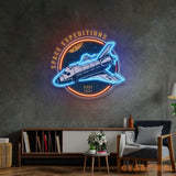 Space Expeditions LED Neon Sign Light Pop Art