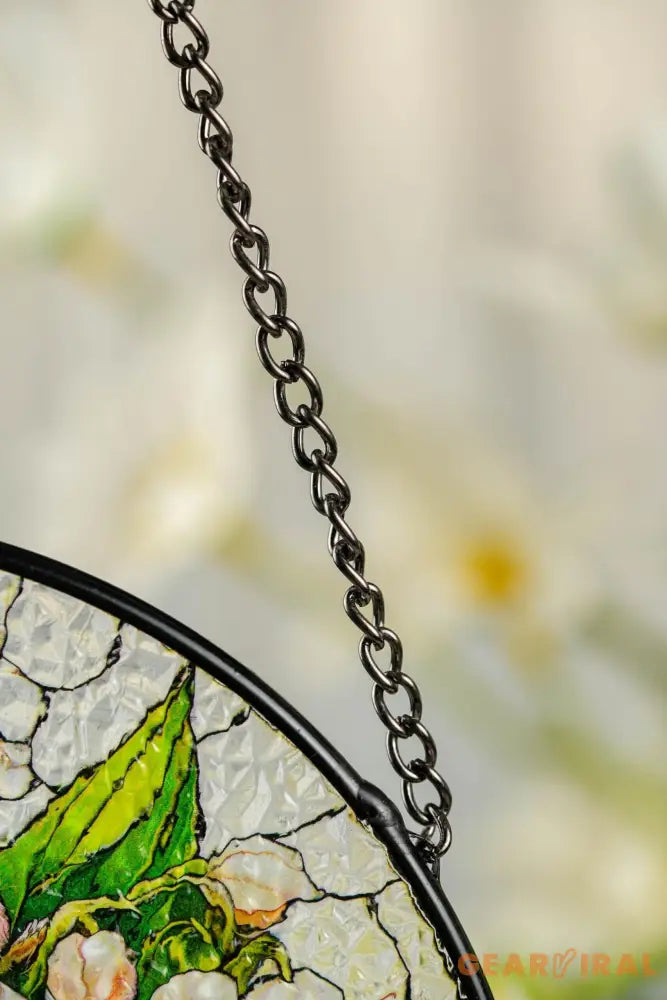 Stained Glass The Valley Lily Flower Suncatcher Window Hanging Flower Lovers Gift Lily of the Valley Suncatcher