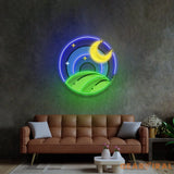 Starry Night LED Neon Sign Light Pop Art
