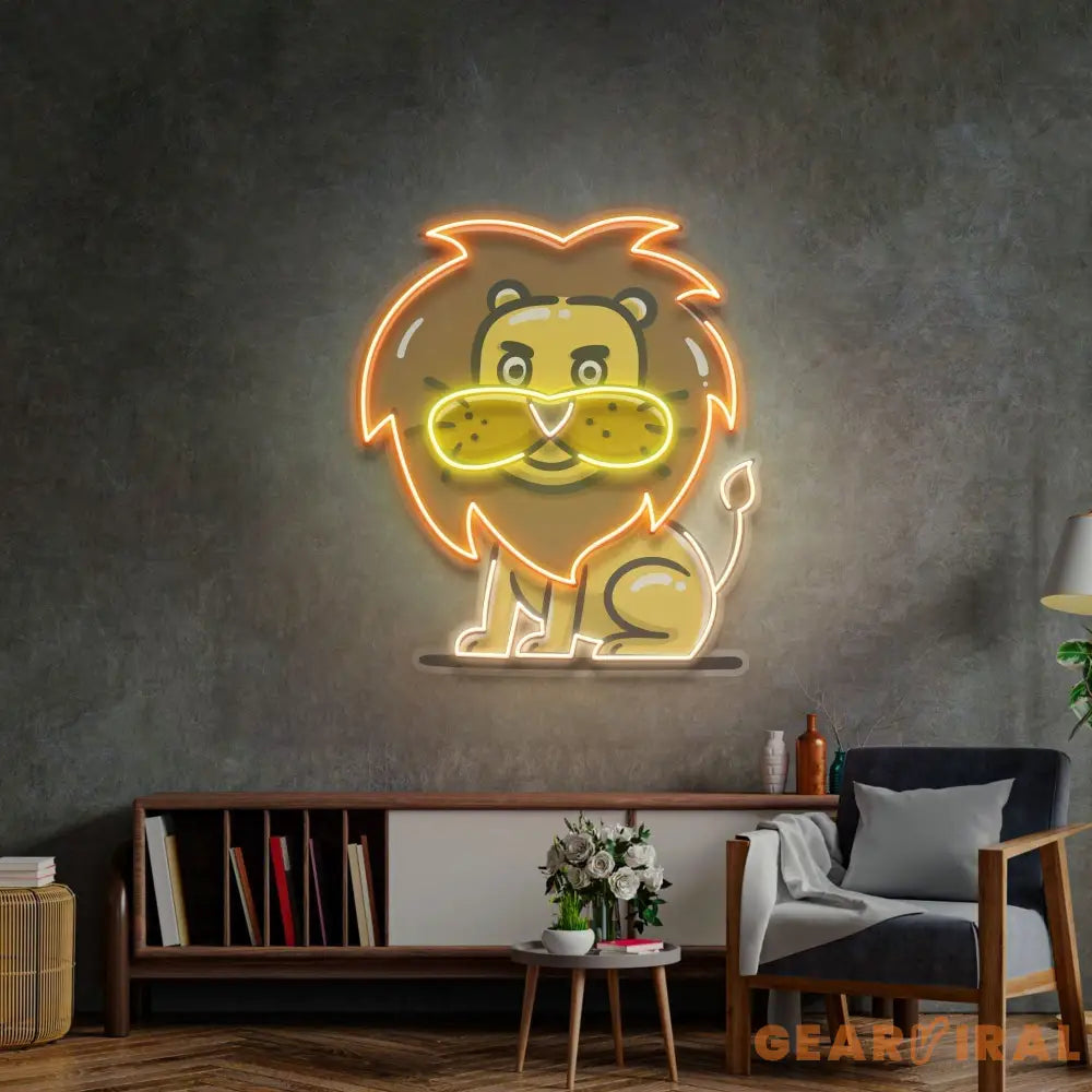 Stupid Lion LED Neon Sign Light Pop Art