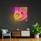 Suck Me Led Neon Acrylic Artwork