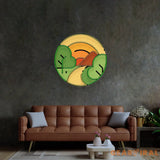 Sun Dawn on Mountains LED Neon Sign Light Pop Art