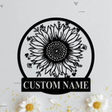 Sunflower Decor Metal Sign Personalized - Sunflower Sign - Sunflower Decor - Sunflower | GearViral