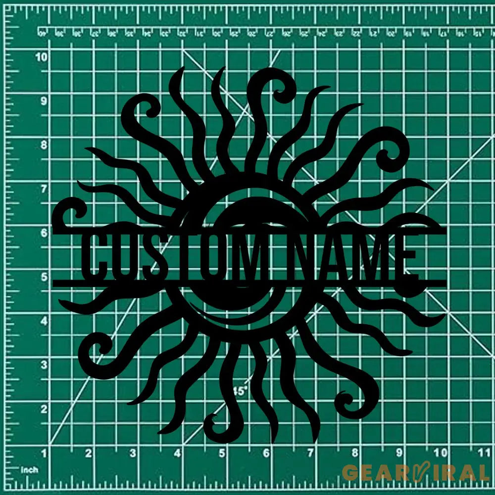 SunShine Metal Sign Personalized Family Name Led Metal Sign Outdoor Door Decor SunShine Wall Art Housewarming Gifts