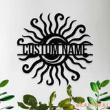 SunShine Metal Sign Personalized Family Name Led Metal Sign Outdoor Door Decor SunShine Wall Art Housewarming Gifts