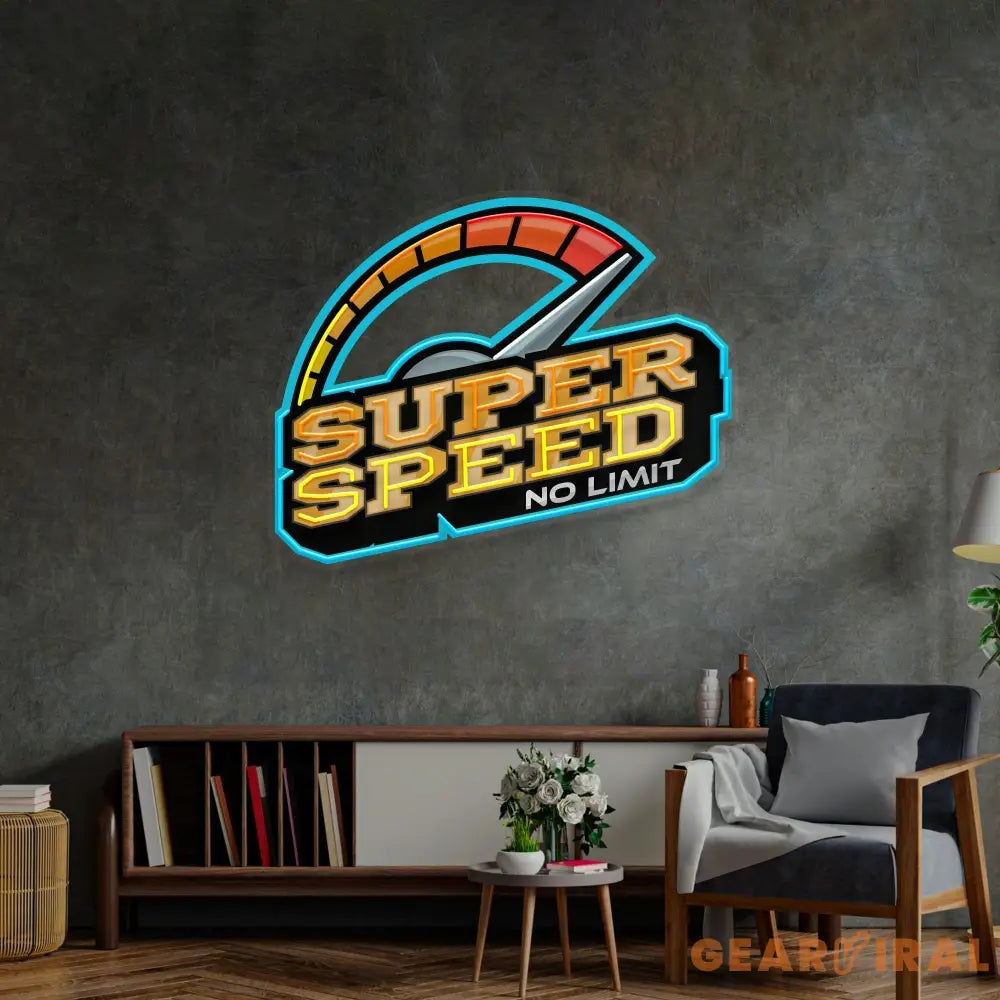 Super Speed LED Neon Sign Light Pop Art