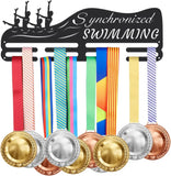 Synchronized Swimming Medal Holder Swimming Iron Medals Display Iron Medal Hook Accommodate for 60+ Medals Black Iron