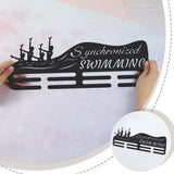 Synchronized Swimming Medal Holder Swimming Iron Medals Display Iron Medal Hook Accommodate for 60+ Medals Black Iron Wall Mounted Hooks for Competition Medal Holder Display Wall Hanging | GearViral