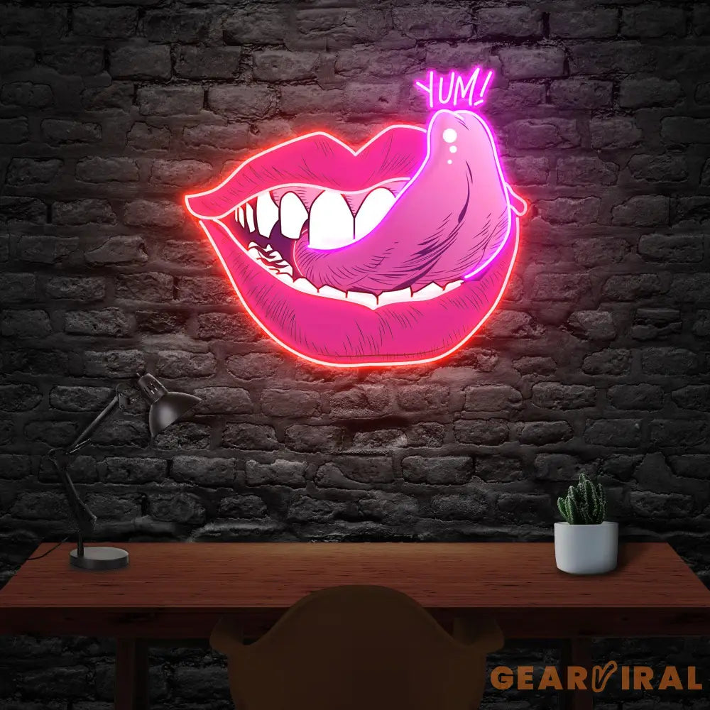 Taste of Your Lips Led Neon Acrylic Artwork