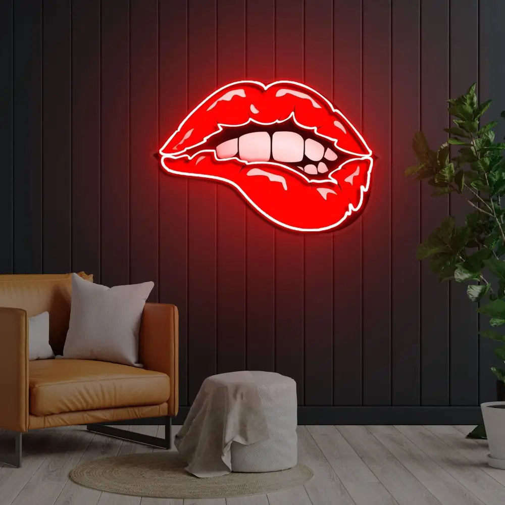 ’Taste of Your Lips’ Neon x Acrylic Artwork