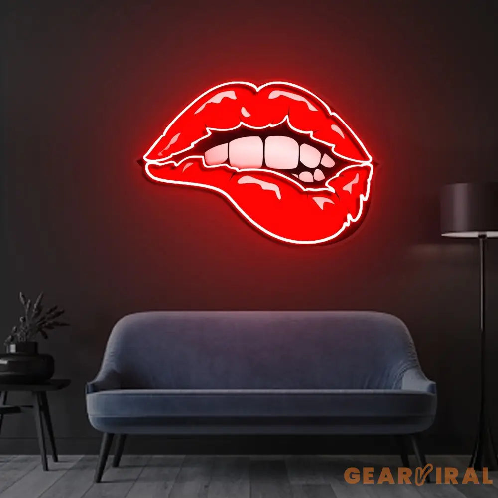 ’Taste of Your Lips’ Neon x Acrylic Artwork