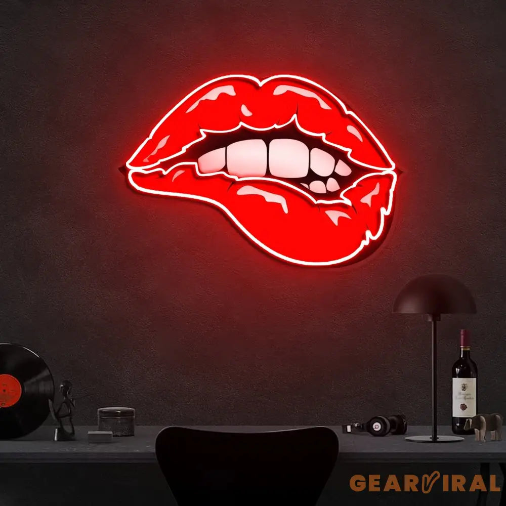 ’Taste of Your Lips’ Neon x Acrylic Artwork