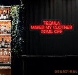 Tequila Makes My Clothes Come Off Neon Sign Tequila Led Sign Tequila Quote Led Light Cocktail Neon Light Bar Neon Sign