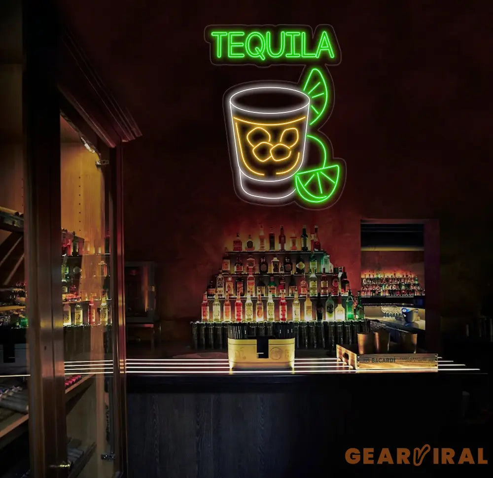 Tequila Neon Sign Tequila Led Light Tequila Bar Decor Bar Neon Sign Light Cocktail Neon Light Bar Wall Art House Wall
