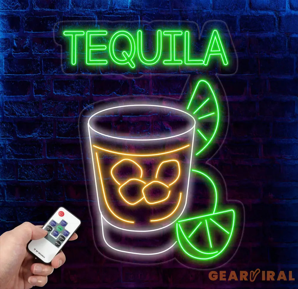 Tequila Neon Sign Tequila Led Light Tequila Bar Decor Bar Neon Sign Light Cocktail Neon Light Bar Wall Art House Wall