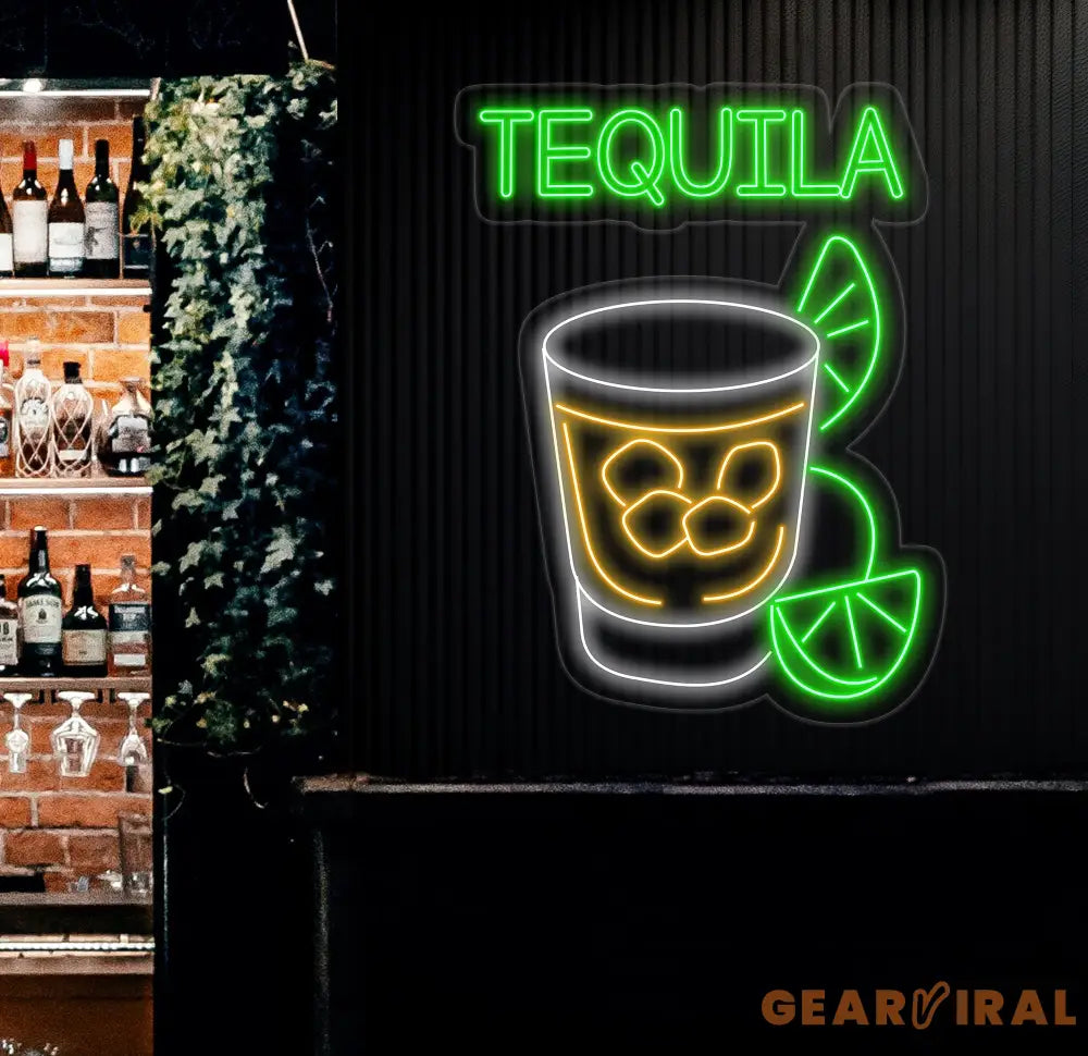 Tequila Neon Sign Tequila Led Light Tequila Bar Decor Bar Neon Sign Light Cocktail Neon Light Bar Wall Art House Wall