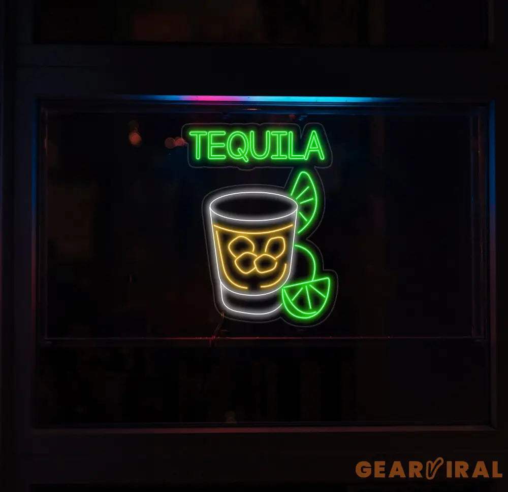 Tequila Neon Sign Tequila Led Light Tequila Bar Decor Bar Neon Sign Light Cocktail Neon Light Bar Wall Art House Wall