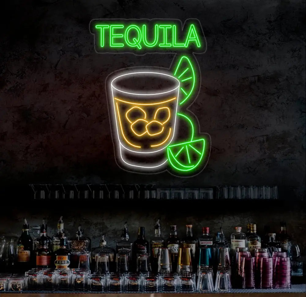 Tequila Neon Sign Tequila Led Light Tequila Bar Decor Bar Neon Sign Light Cocktail Neon Light Bar Wall Art House Wall