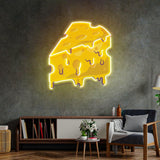 Thick Cheese Slice Led Neon Acrylic Artwork