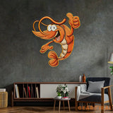 Thumps-up Shrimp Led Neon Acrylic Artwork