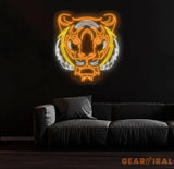 Tiger Head Neon Sign - LED Tiger Light for Animal Wall Decor Man Cave & Home Decor Wildlife Gift Custom Tiger Neon Art