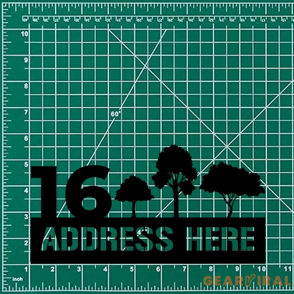 Tree Address Number Metal Sign Personalized Family Name Led Sign Outdoor Door Decor Address Wall Art Perfect Gift for