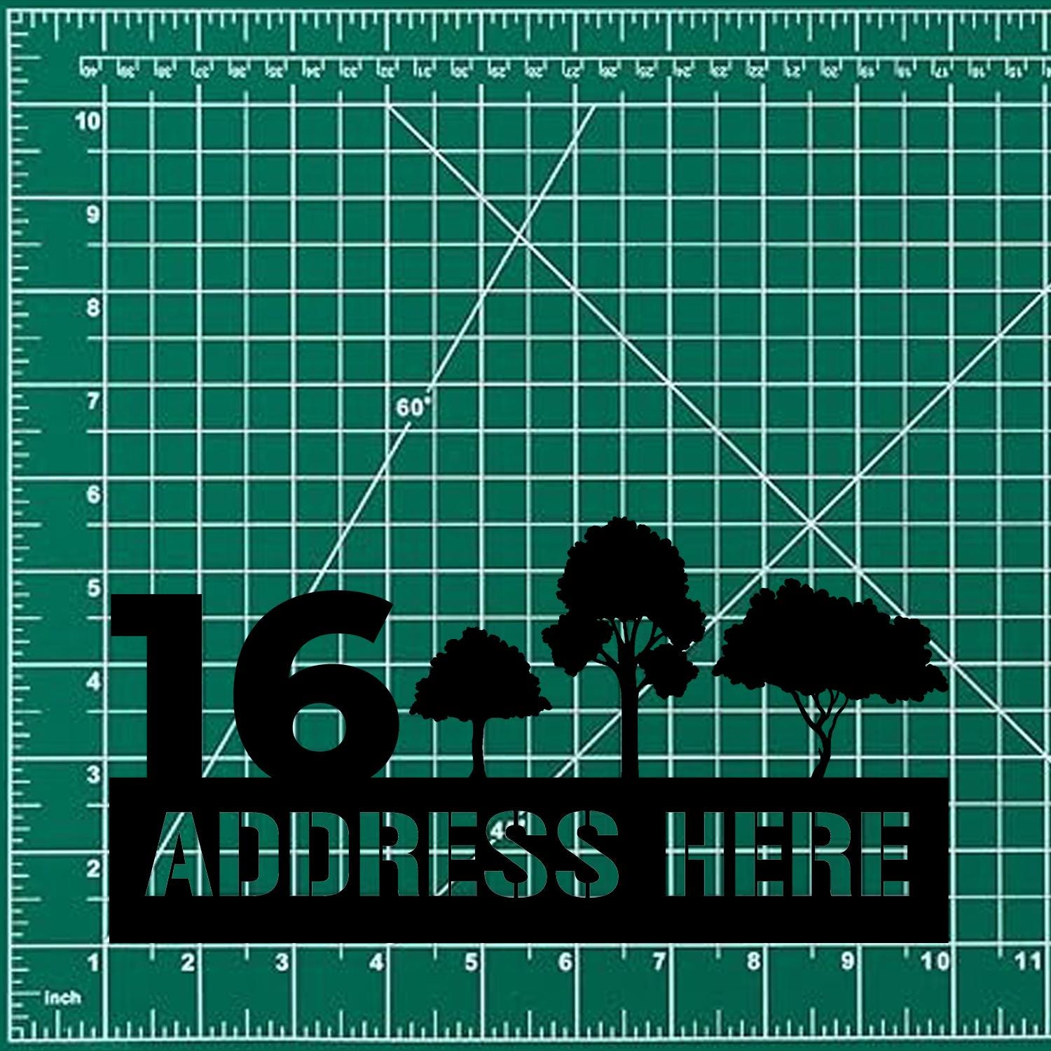 Tree Address Number Metal Sign, Personalized Family Name Led Sign, Outdoor Door Decor,  Address Wall Art, Perfect Gift for Housewarming