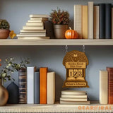 Tree of Knowledge Book Tracker, Wooden Reading Counter Sign, Custom Library Decor, Personalized Book Lover Gift, Reading Goal