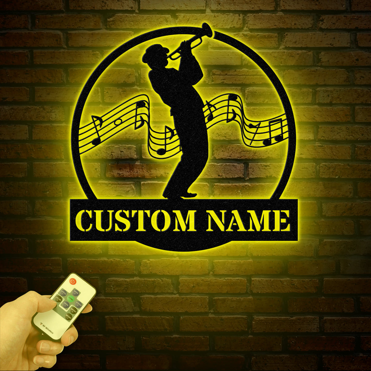 Custom Saxophone Player Name Metal Sign, Personalized Jazz Lover Gift, Musician Wall Decor, Jazz Player Name Sign, Gift for Music Lover