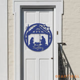 True Story Metal Sign Nativity Scene Sign Religious Wall Art Christmas Decorations Holiday Decor Holiday Wall Art