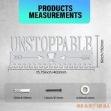 Unstoppable Medal Holder Silver Medals Display Frame 17 Hooks Medals Display Metal Medal Rack Holder Sport Awards