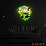 Urban Alien Neon Sign x Acrylic Artwork