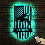 US Wrestling Metal Sign Led Light - Wrestling Coach Gift - Xmas Birthday Gift for Wrestler - Sports Home Decor | GearViral