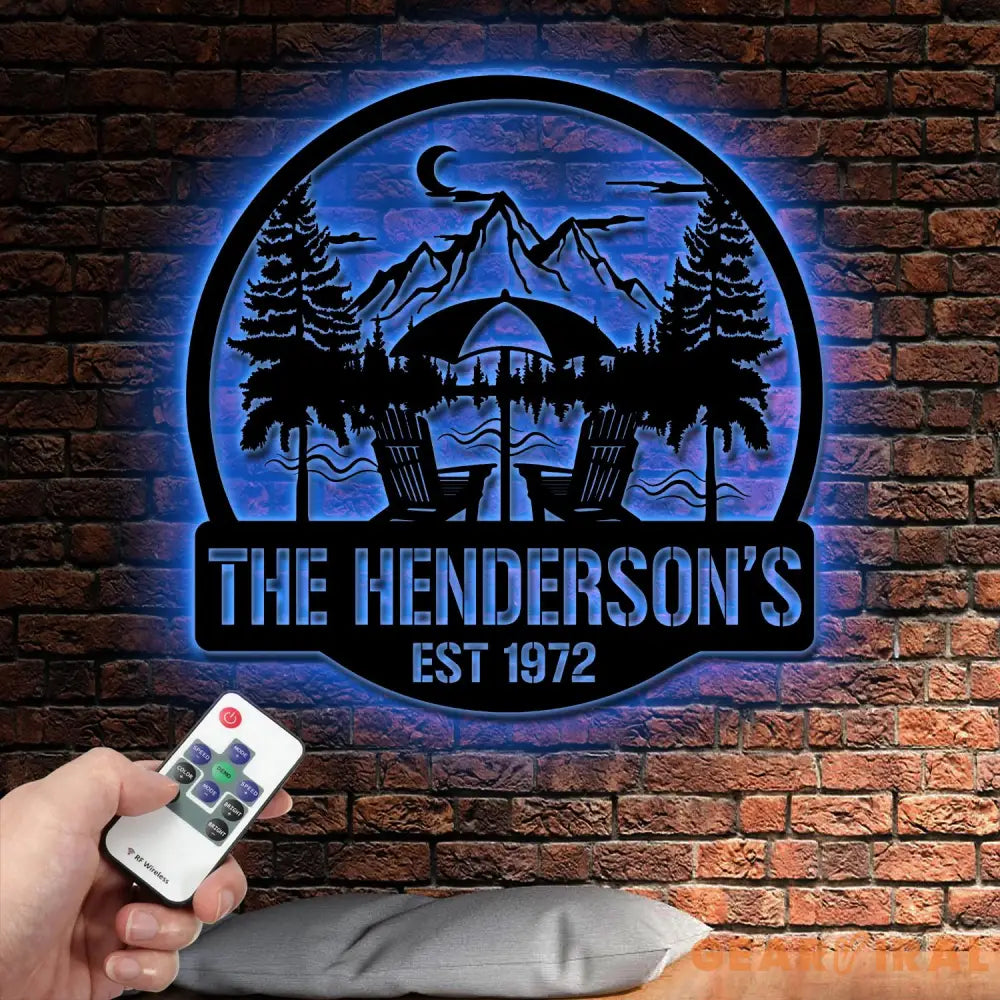 ustom Camping Name Metal Wall Art For Campsite Decor Happy Campers Sign Camper Gift Camping Sign Happy Campers Sign